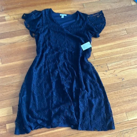 Dana Buchman | Dresses | Dana Buchman Navy Lace Dress M | Poshmark